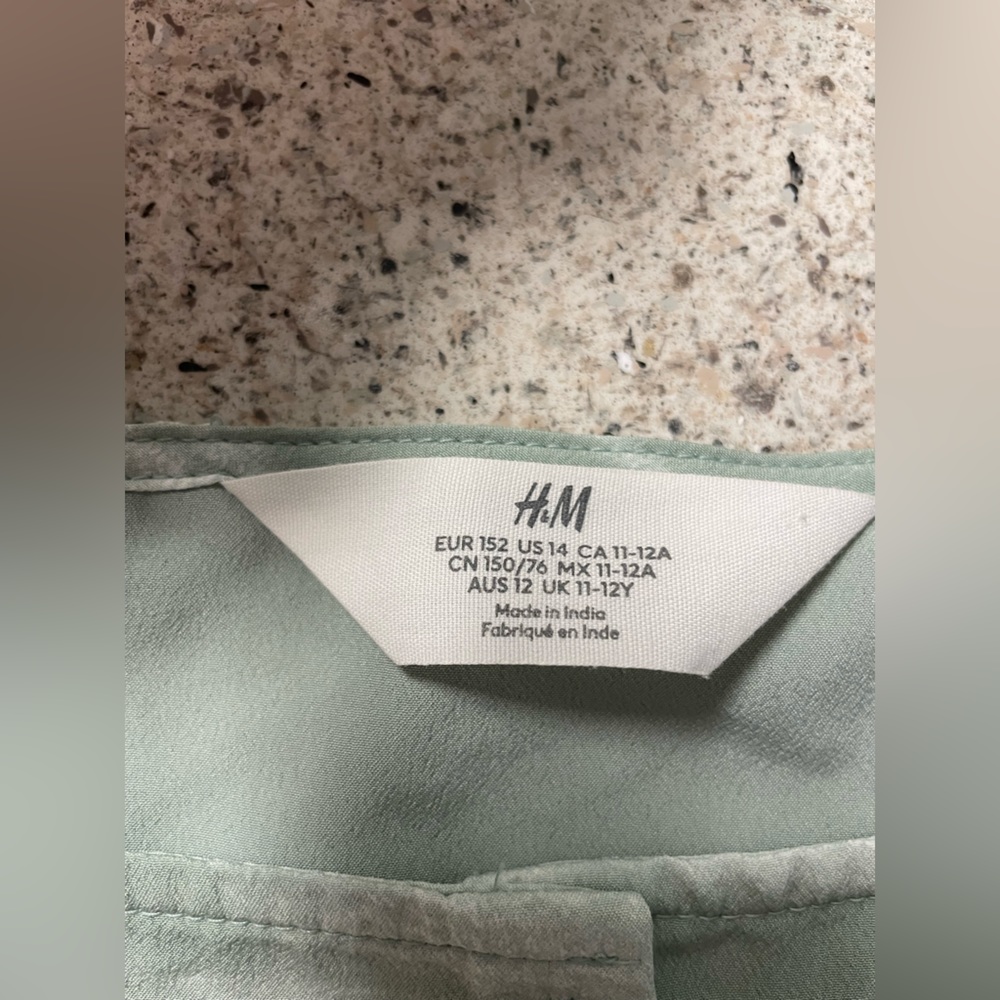 Girls H & M tye dye Crop Top Button Down -Sz 14 Also can fit a Sz Sm in woman - Picture 5 of 8